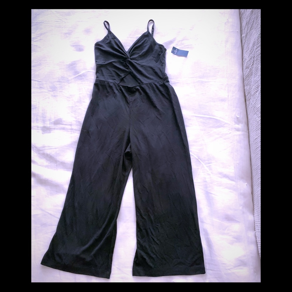 Black Romper flare leg